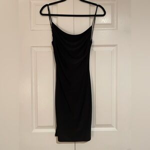 Chic Black Backless Dress